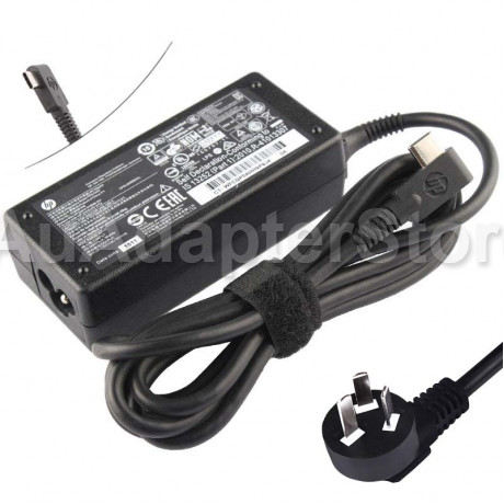 45W USB-C HP 13-v036tu X9J83PA AC Adapter Charger + Free Cord