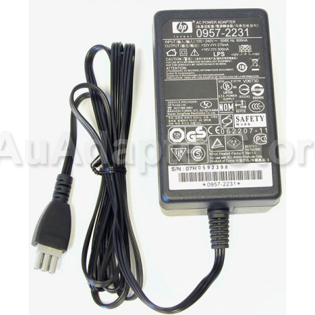 12W AC Adapter Charger HP Photosmart C4485 Printer + Cord